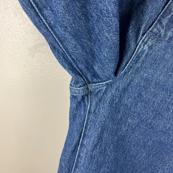 WeWoreWhat Frayed Straight Leg Jeans Size 29 True Blue Indigo Denim High Rise - Picture 7 of 11